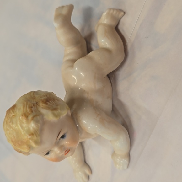 Vintage Bisque Piano Babies Japan Set Of 4 Porcelain - Picture 8 of 13